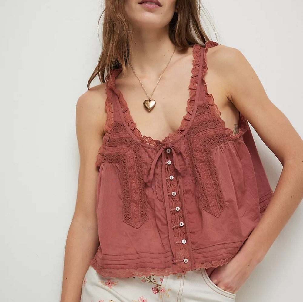Women's Tank Large Free People Forevermore Tank Rust